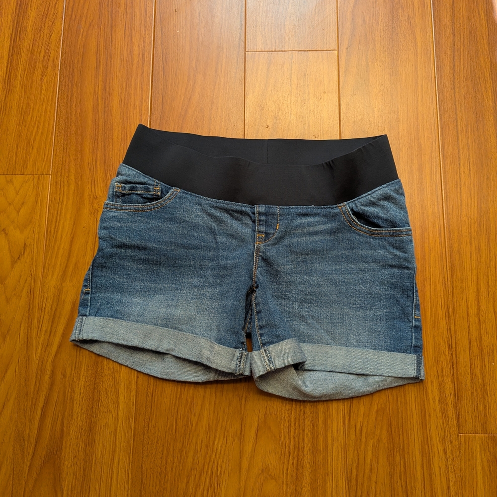 Old Navy Denim Shorts with Black Waistband